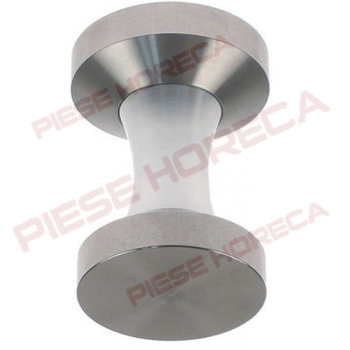 Presa cafea-tamper din otel inox cu doua capete plane de presare ø 53/58mm