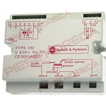 Modul aprindere, centralina Bertelli model AM11 marmita, friteuza Ambach