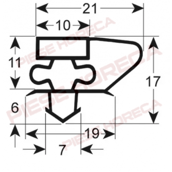 Garnitura usa frigider, dulap frigorific Metro Professional, 1537x590mm