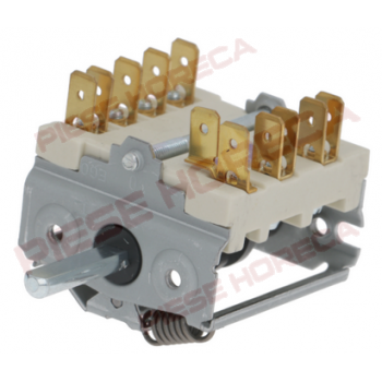 Interupator, comutator ceramic 4pozitii, 0-1-2-3, pentru cuptor, plita  Electrolux, Eurast, Haka, Juno, King, Macfrin, MasBaga, Star-10, Therma