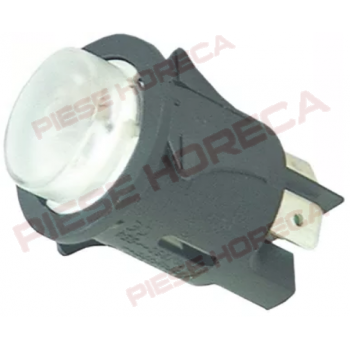 Intrerupator, buton iluminat alb, 250V, 16A pentru Gico