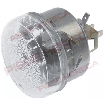 Lampa cuptor cu diametrul de montare ø65,5mm, 230V, rezistenta la 300°C, bec G9 40W
