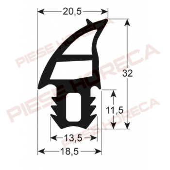 Garnitura usa cuptor Eloma dimensiuni 510x484mm