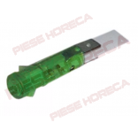 Lampa indicare tensiune verde cu diametrul de 9mm alimentata la 230V pentru cuptoare, masini spalat vase, plite