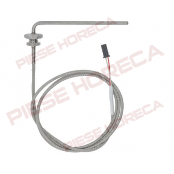 Sonda, senzor de temperatura Pt100, mufa cu 2 fire pentru cuptor patiserie, convectomat Tecnoeka 