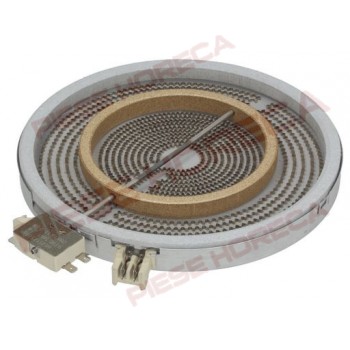 Rezistenta ceramica radianta, ø250mm, 2500W, 230V, 2circuite, regulator energie pentru plita vitroceramica