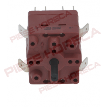 Comutator 3 pozitii, 0-1-2, 6 contacte, tip 4RH, 400V, 10A pentru espressor Italcrem, Visacrem 