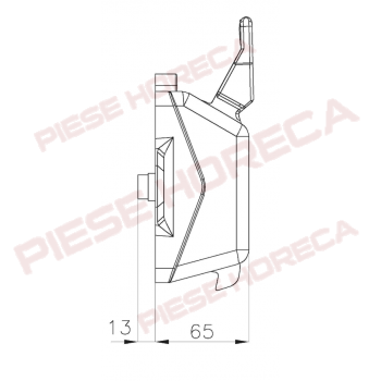 Maner usa camera frigorifica tip 13CIN cu montare pe interior