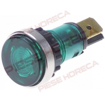 Lampa indicatoare tensiune ø12mm verde