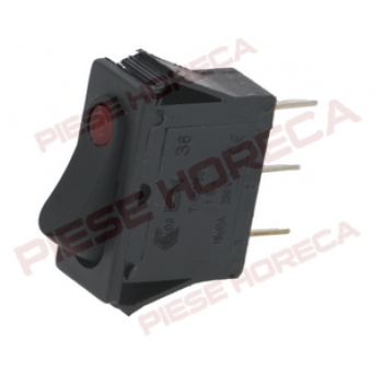 Intrerupator basculant cu indicator tensiune rosu