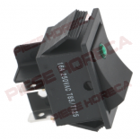 Intrerupator basculant cu led indicare tensiune verde 