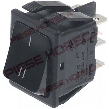 Intrerupator basculant negru masina spalat vase cu doua pozitii