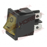 Intrerupator basculant galben 19x13mm iluminat, 13A