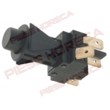 Intrerupator negru cu buton rotund fara retinere