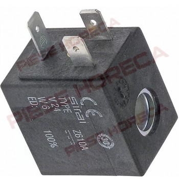 Bobina electrovalva Sirai Z610A, 24VDC interior de ø10 mm