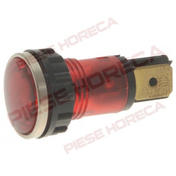 Lampa indicare tensiune, rosie ø12mm, 400V
