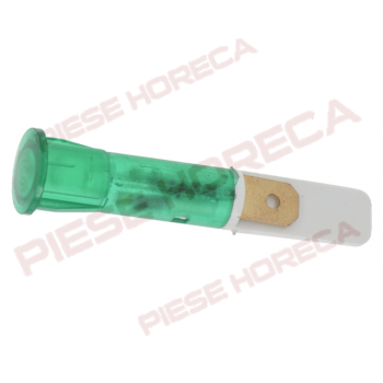 Lampa indicare tensiune, verde, ø10mm, 400V