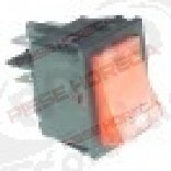 Intrerupator basculant 30x22 mm, galben