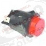 Intrerupator buton o 25 mm, rosu