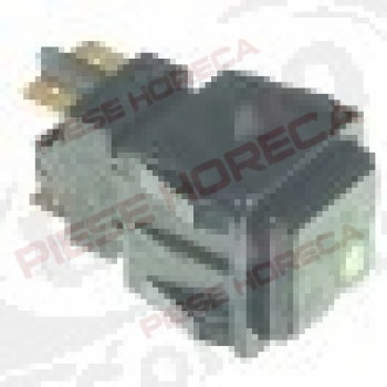 Intrerupator 28,5x28,5 mm, negru