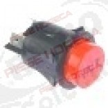 Intrerupator buton o 25 mm, rosu