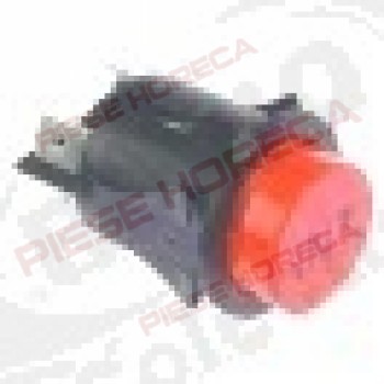 Intrerupator buton o 25 mm, rosu