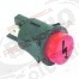 Intrerupator buton o 25 mm, rosu