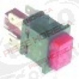 Intrerupator 19x13 mm, rosu