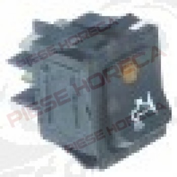 Intrerupator fara retinere 30x22mm, 2NO, 250V, 16A