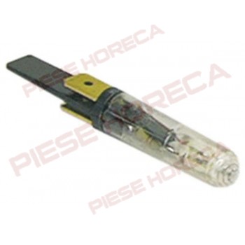 Bec alb 230V cu soclu pentru lampa de semnalizare tensiune 230V