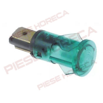 Lampa indicatoare 12 mm, culoare verde, 400V, rezistenta la temp. 