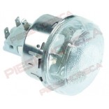 Lampa cuptor 77.944, montare pe diametru de 65,5mm, alimentare 230V, putere 40W, bec tip E14, temperatura maxima constructiva 300◦c, se livreaza completa. Pentru cuptoare CB, IME TURBO, INOKSAN, LINCAT, ROLLER-GRILL, SUPREMA