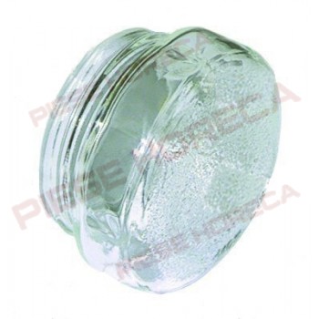 Sticla, lentila, lampa cuptor, filet- Ø62mm, exterior de Ø74mm, inaltime-46mm. Pentru codul 357078, 359022
