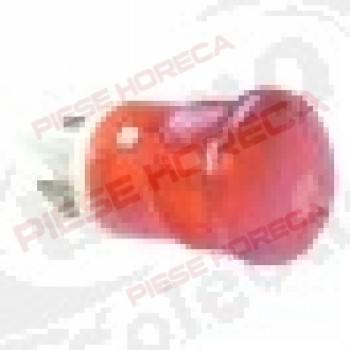 Lampa indicatoare rosie o 16mm, 230V