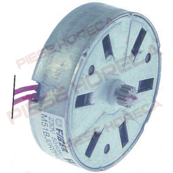 Motor timer Fieber masina gheata Simag, tip M51BJ0R0000, COD producator M51BJ0R6400,  diametru pinion 6,6mm/15dinti