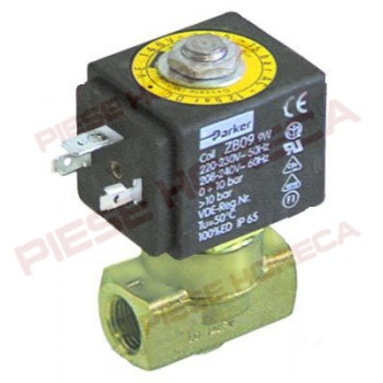 Electrovalva apa PARKER  tip VE-146, alimentare 24V AC, bobina tip ZB09, 2 cai filet de ¼”