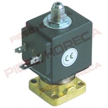 Electrovalva 3 cai, producator ODE tip (serie) 31A1,  con extern, flansa de 32x32mm, deschidere nominala (DN)-2,5mm, presiuni de lucru 0,1 la 6 bar, temperatura de lucru  -10 + 140◦C. Pentru AZKOYEN.