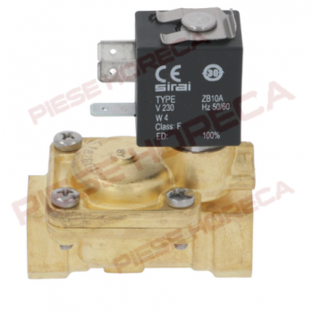 Electrovalva apa SIRAI tip L180-B,bobina tip Z610A,  alimentare 24V (AC), intrare/iesire de 3/8”, corp alama