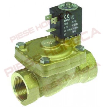 Electrovalva Sirai masina de spalat vase Comenda, 2 cai,  24 VAC, conexiune 1", lungime 105mm, tip L180-B, tip bobina Z610A, DN 24 mm