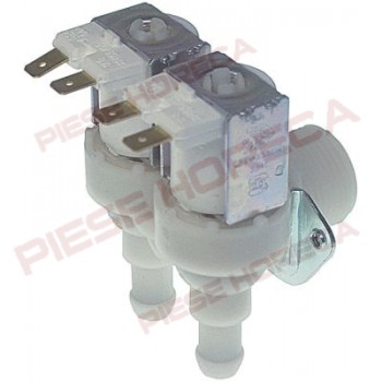 Electrovalva cu 2 iesiri, 230V, intrare 3/4", iesire 11,5 mm, t.max