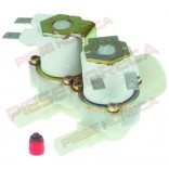 Electrovalva apa, 2 iesiri,  cuptor convectie, convectomat, producator RPE, intrare ¾”, iesire cilindrica de 10mm, alimentare 230V 