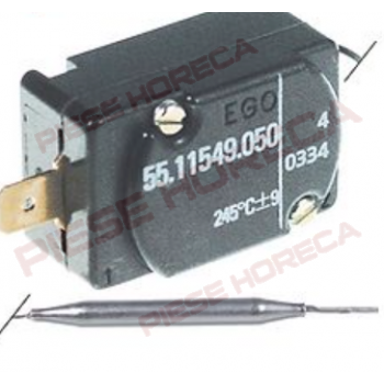 Termostat de siguranta friteuza 245 grade C, 1 contact, 12A - FE4, FE6, FE8, FE18, FE25