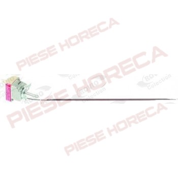 Termostat de lucru pentru cuptor pizza, Moretti, Electrolux, Zanussi, temperaturi de lucru setate 75oC- 500oC, dimensiuni sensor   “ diametru 3.9mm si lungime de 228m