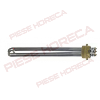 Rezistenta 3000V, 230V/380V flansa cu  filet 1½" montare la boiler, tanc spalare masina vase MBM, Elettrobar, Angelo-Po