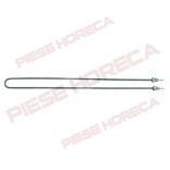 Rezistenta imersibila pentru Bain-Marie,  putere 2000W, alimentare 220-230V, Lungime -490mm, latime 35mm, dimensiunea maxima a gaurilor de montare-28mm, filet de fixare M14x1, diametrul rezistentei (tubului)- 6,3mm, conexiuni electrice cu papuci 6,3mm 