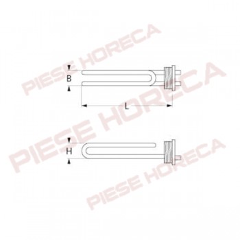 Rezistenta 2000W pentru boiler expresor NUOVA SIMONELLI