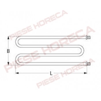 Rezistenta 1100W cuptor pizza ZANOLLI, PALUX, ELOMA 