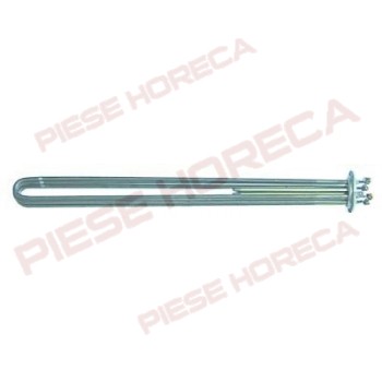 Rezistenta boiler masina de spalat vase MEIKO, putere 9000W, 3 circuite, 230V, montare pe diametru de 47,5mm, lungime 475mm. Pentru modelele FV130B, FV250B, DV40 si DV120B, coduri MEIKO 0101166, 9500498 