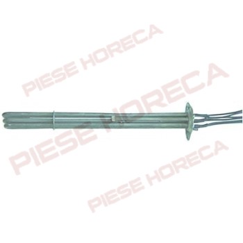 Rezistenta boiler cuptor convectie CONVOTHERM, 3circuite 3000W, alimentare 230V, montare pe Ø47,5mm, lungime-385mm, dimensiuni teaca termostat 6x160mm, lungime cabluri conectare 800mm 