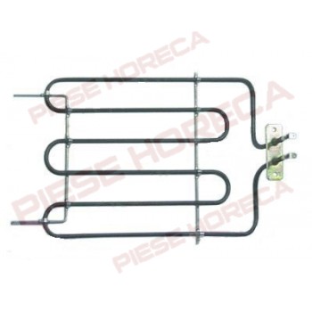 Rezistenta salamandra BERTOS,  putere 2300W, alimentare 230V, 1 circuit, lungime-300mm, latime-205mm, inaltime-40mm, flansa rectangulara de 70x22mm, distanta intre gaurile de fixare -56mm. Pentru modelele